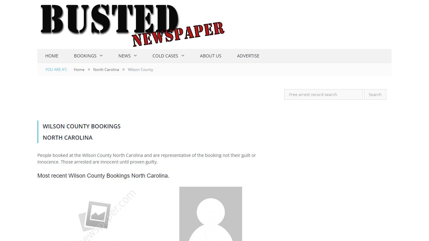 Wilson County, NC Mugshots - BUSTEDNEWSPAPER.COM