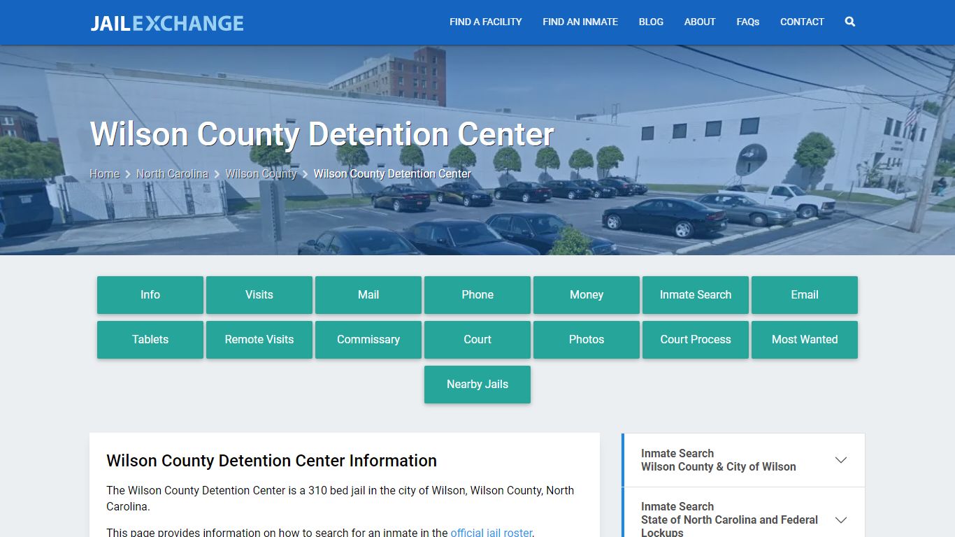 Wilson County Detention Center, NC Inmate Search, Information